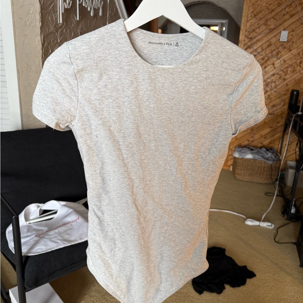 Abercrombie & Fitch Heather Gray Tee